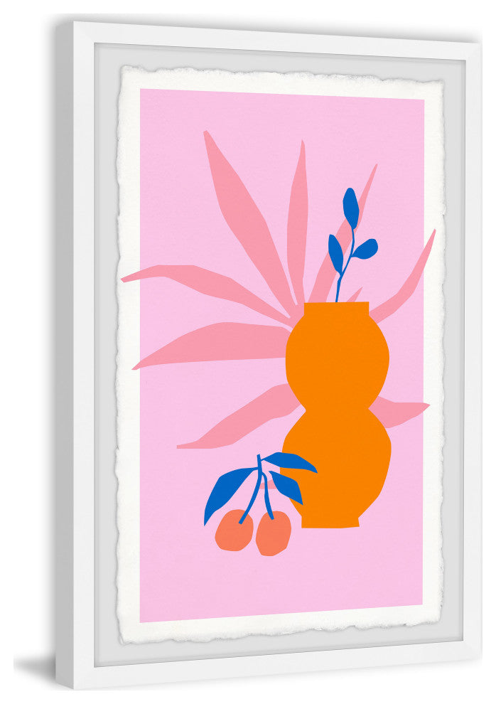 "Double Gourd Vase" Framed Painting Print, 16x24