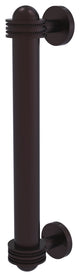 8" Door Pull With Dotted Accents, Antique Bronze