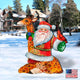 Santa On Giraffe Free Standing