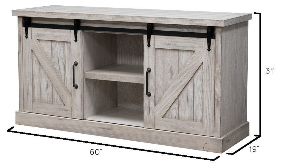 Avondale 60" TV Console Barn Door