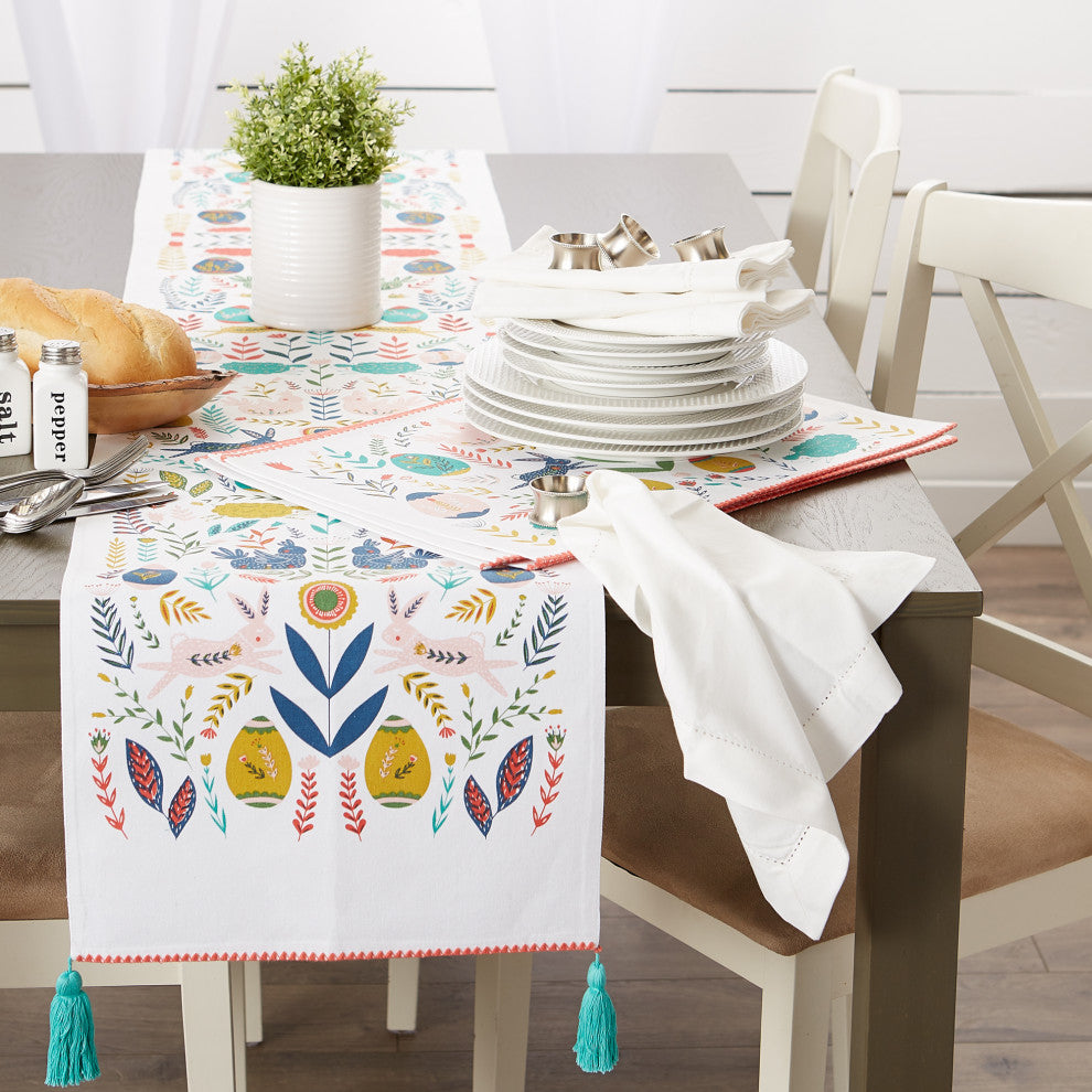 Easter Folk Garden Embellished Placemat Set of 6