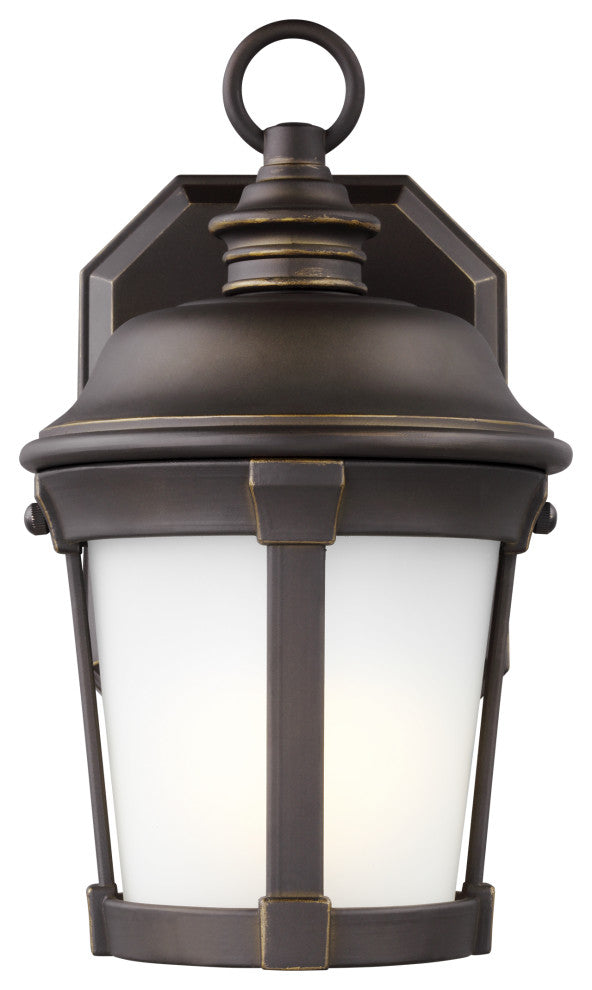 Calder Small 1-Light Outdoor Wall Lantern, Antique Bronze