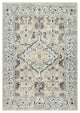 Nourison Washable Decor 9' x 12' Taupe Blue Vintage Indoor Rug