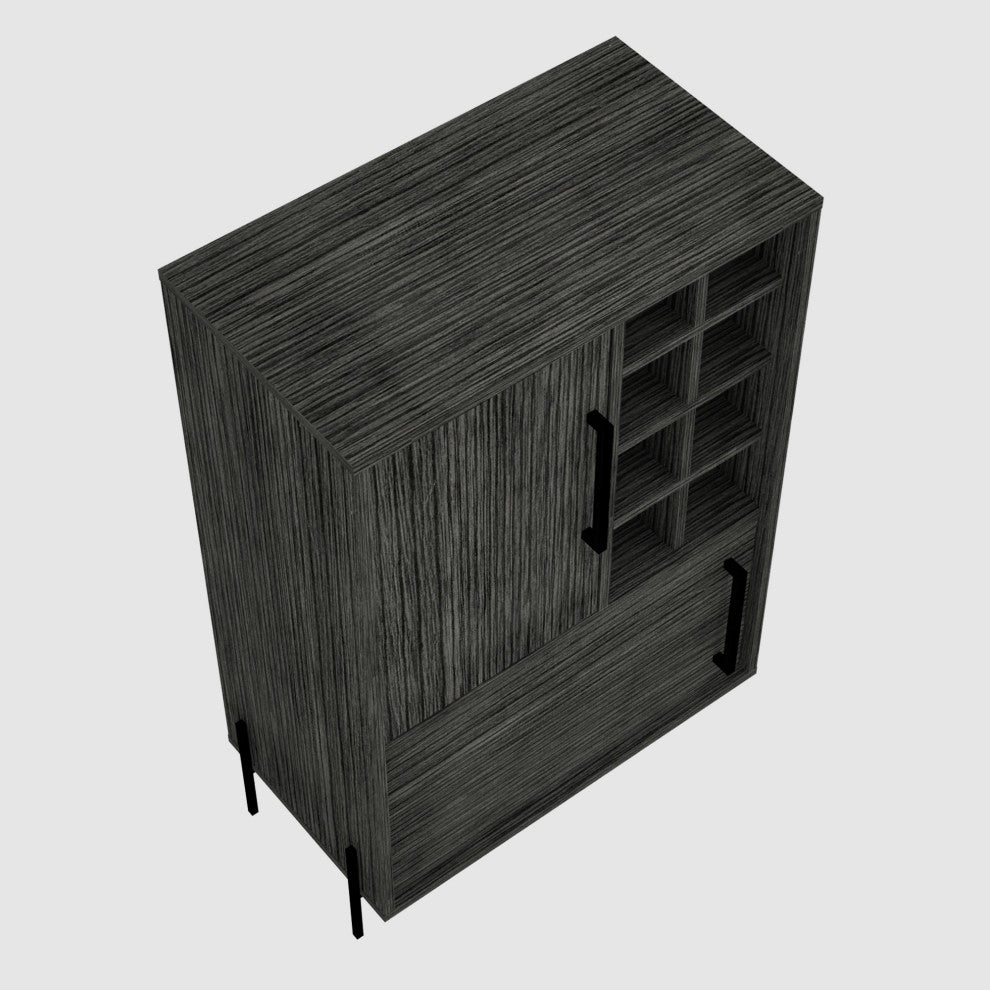 Page Bar Cabinet, Smokey Oak