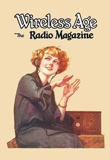 Wireless Age: The Radio Magazine - Gallery Wrapped Canvas Art 28" x 42"