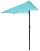 Pure Garden 9' Half Round Patio Umbrella, Blue