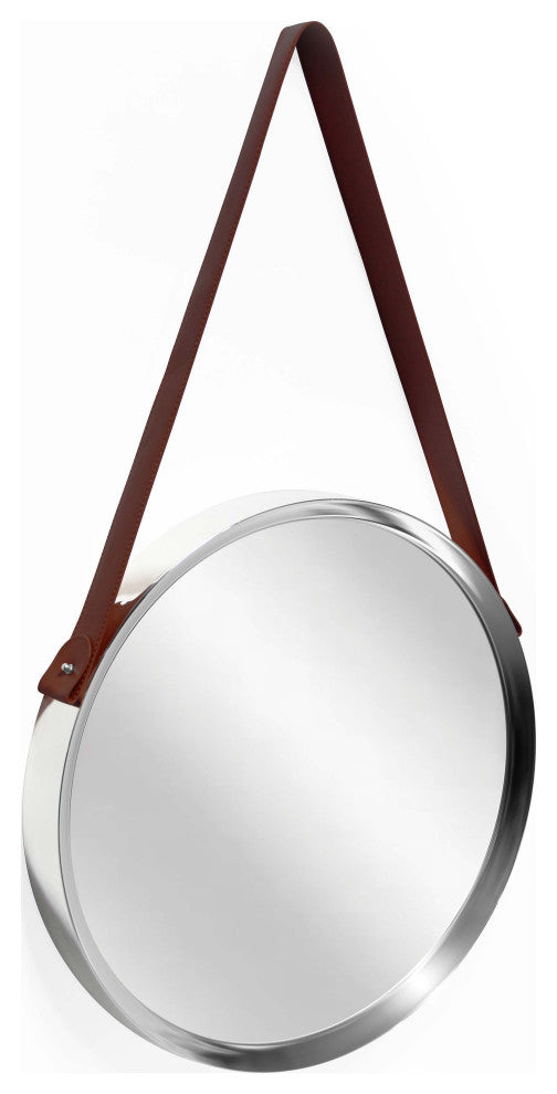 Decorative 18" Silver Wall Mirror