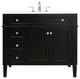 Elegant Decor Park Avenue Bathroom Vanity Black
