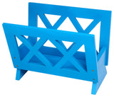 Contemporary Magazine Rack, Blue
