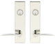 Toronto Lever, Tubular Entry, Double Cylinder, Polished Stainless Steel