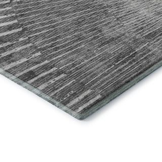Premium Machine Washable Mayfield AMF542 Gray 8' x 8' Round Rug