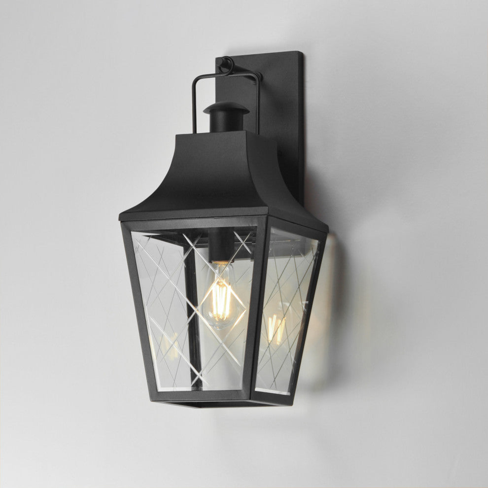 Maxim 30363 Storybook 22" Tall Outdoor Wall Sconce - Black