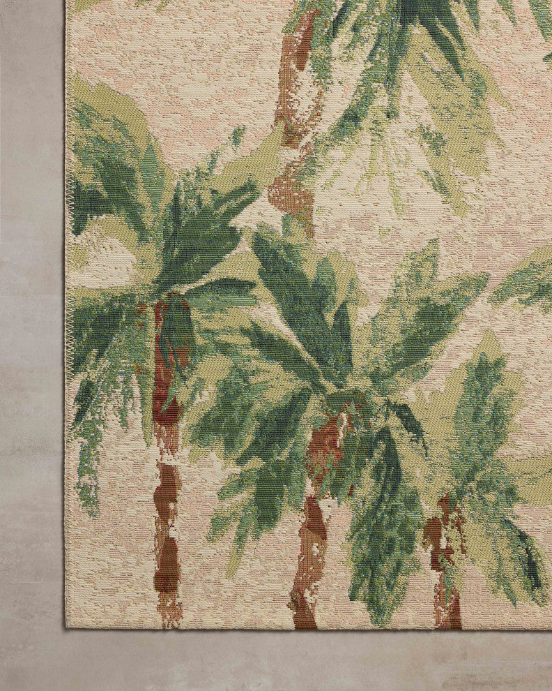 Loloi Botanical Clay / Green 2'-5" x 3'-11" Accent Rug