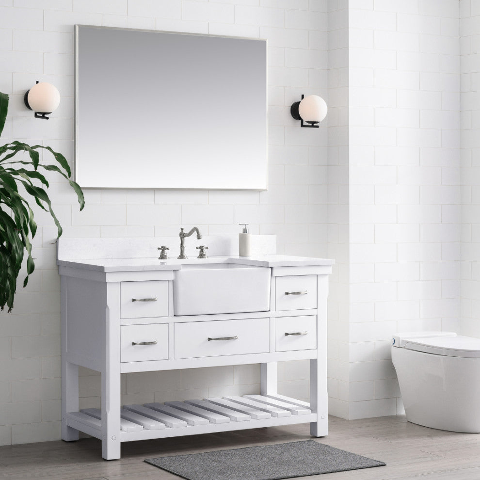 Wesley 48" Bathroom Vanity, White