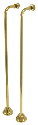Kingston Brass Single Offset Bath Supply, Polished Brass