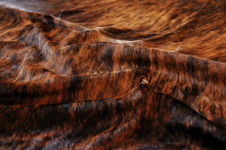 KOBE COWHIDE RUG Aprox  5' x 7' CLASSIC BRINDLE