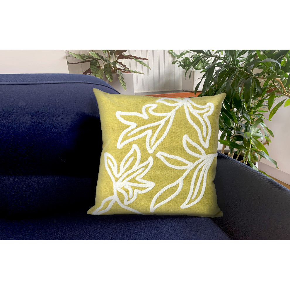 Visions I Windsor Pillow, Lime, 20"x20"