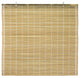 Burnt Bamboo Cordless Window Shade, Natural