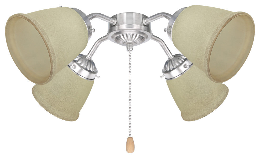 23104-4 Replacement Bell Shaped Antique Glass Shade, 4 Pack