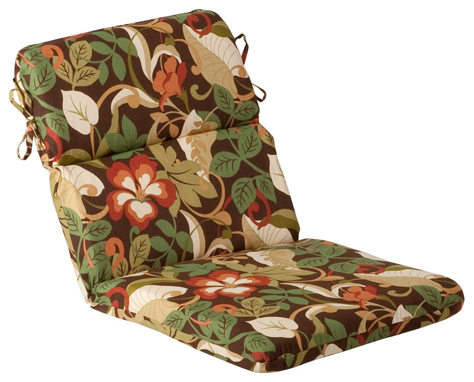 Coventry Brown Rounded Corners Chair Cushion