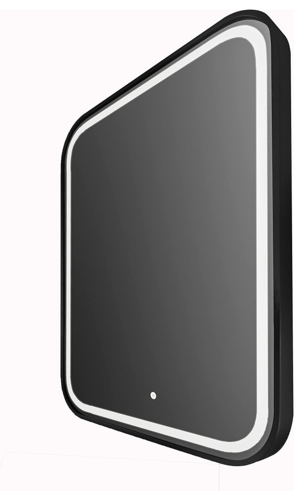 Vanity Art LED Lighted Wall Mounted Vanity Mirror, Black, 24"x31.5"