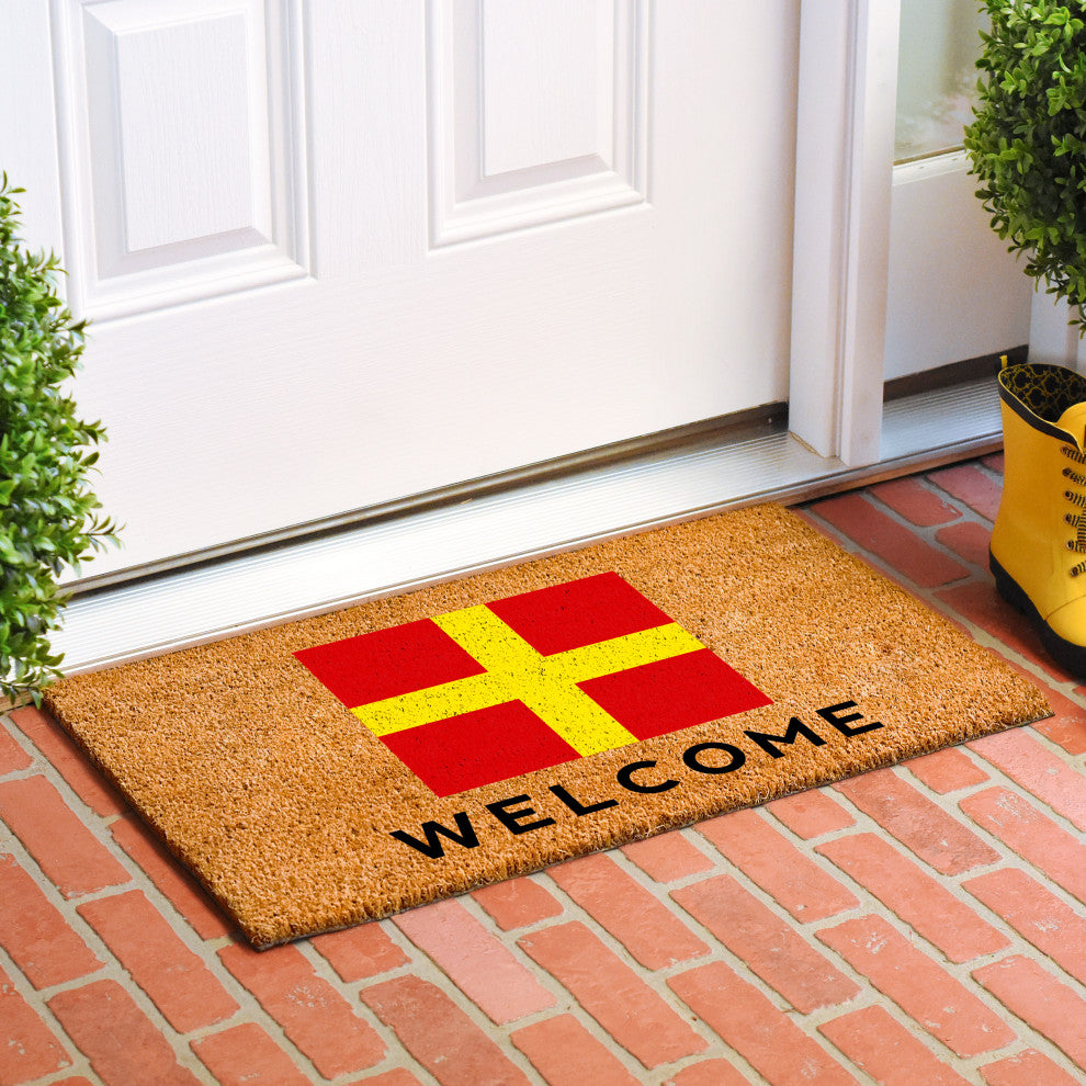 Calloway Mills Nautical Personalized Doormat Doormat, Letter R