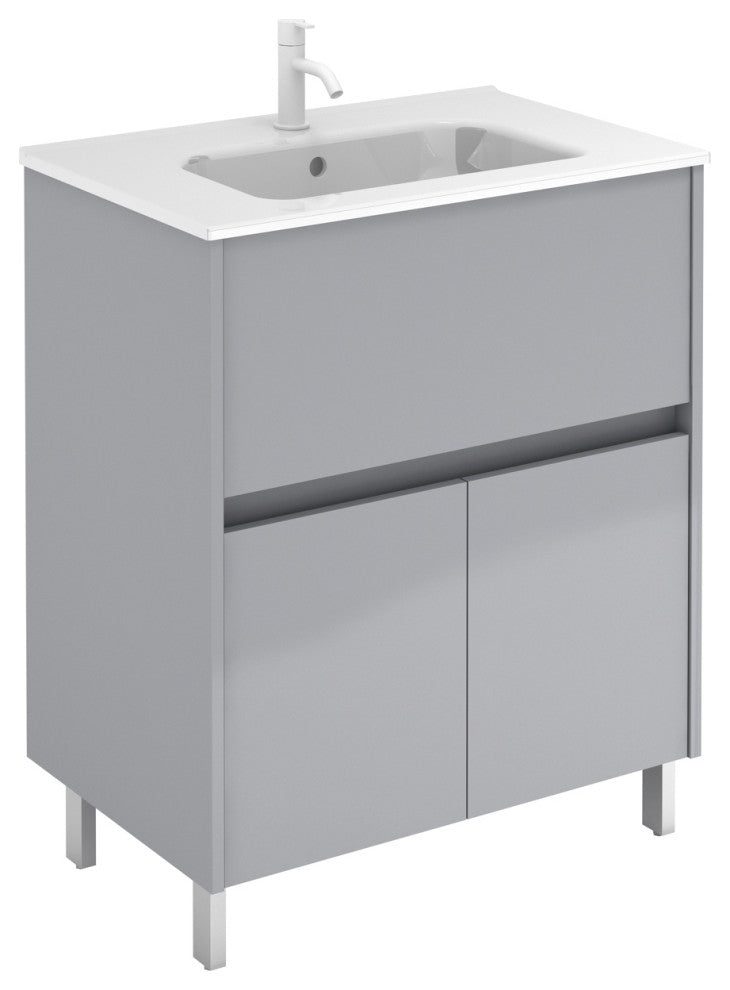 UNIT 28" BAND 1DR-2D Gloss Galet With Ceramic Top