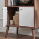 Transmit Display Cabinet Bookshelf, Walnut White