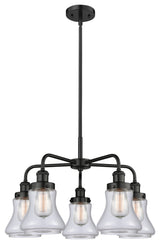 Innovations Bellmont 5 24" Chandelier Matte Black