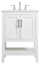 Elegant Decor VF16024WH 24" Single Bathroom Vanity, White