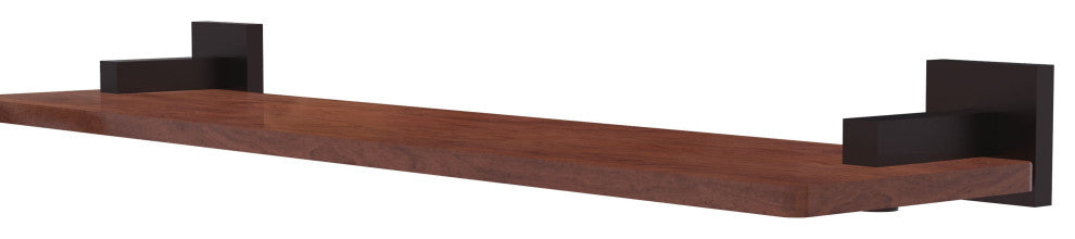 Montero 22" Solid Wood Shelf, Antique Bronze