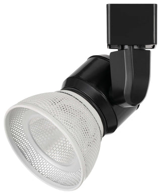 Integrated Dimmable LED Track Head, Black Base, White Shade