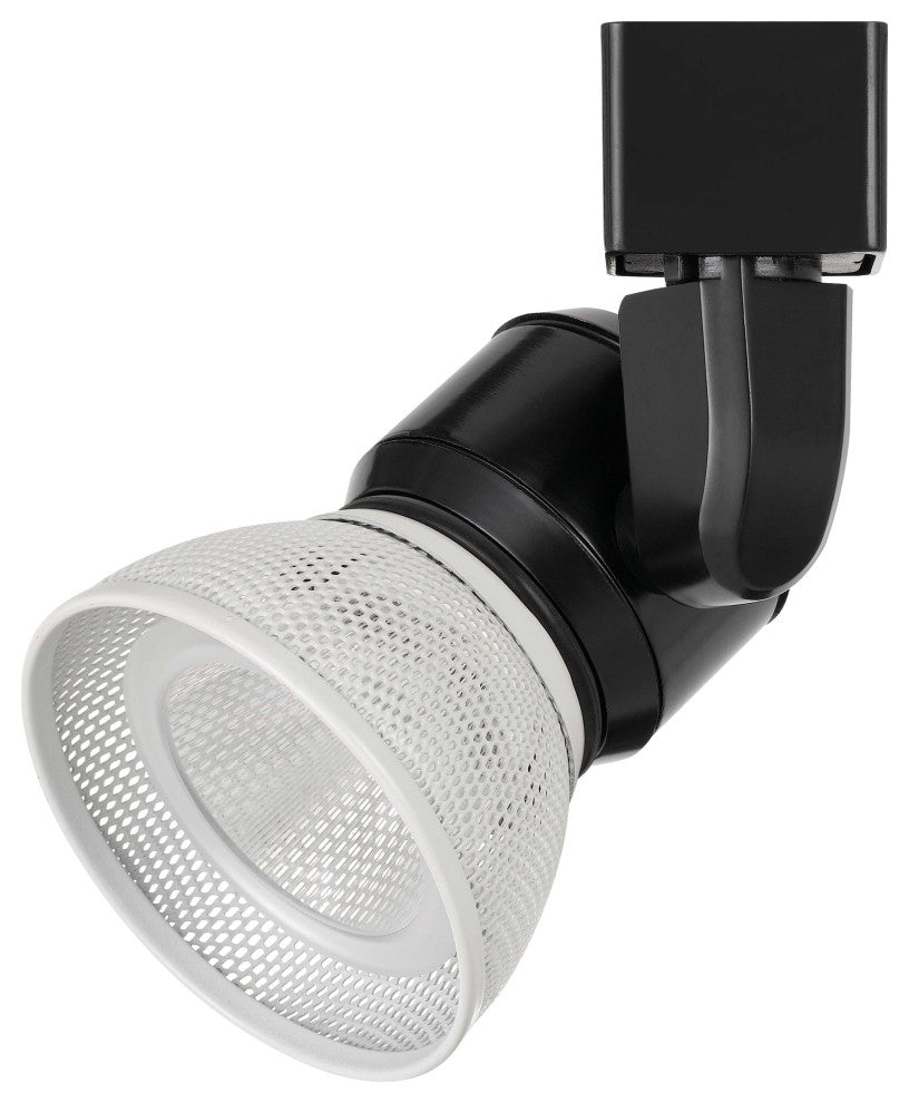 Integrated Dimmable LED Track Head, Black Base, White Shade
