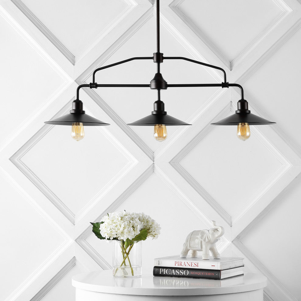 Cade 3-Light Metal LED Pendant, Oil Rubbed Bronze, Width: 38.5"