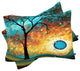 Deny Designs Madart Inc Aqua Burn Pillow Shams, King
