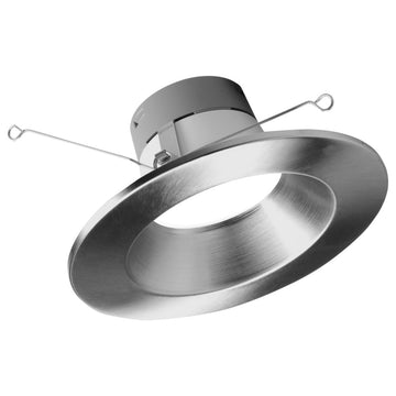 5/6" Recessed LED Downlight, Nickel, 1200 Lumen, Selectable Cct, 1 Pack