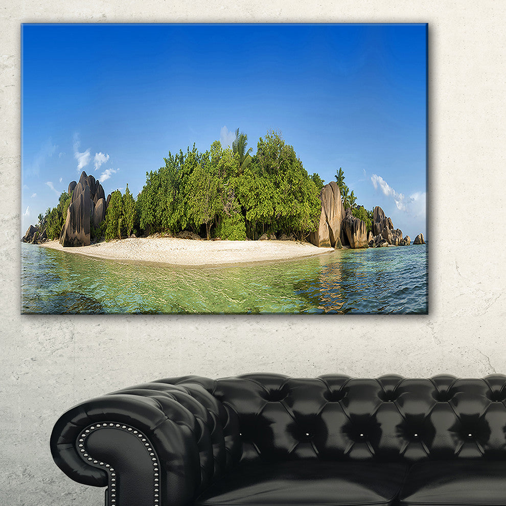 "Paradise on Earth Seychelles Island" Large Wall Artwork