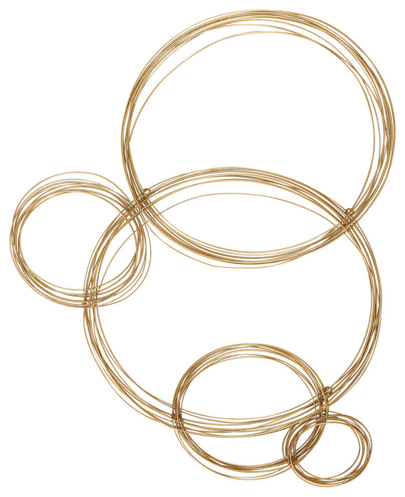 Uttermost Golden Bubbles Metal Wall Decor