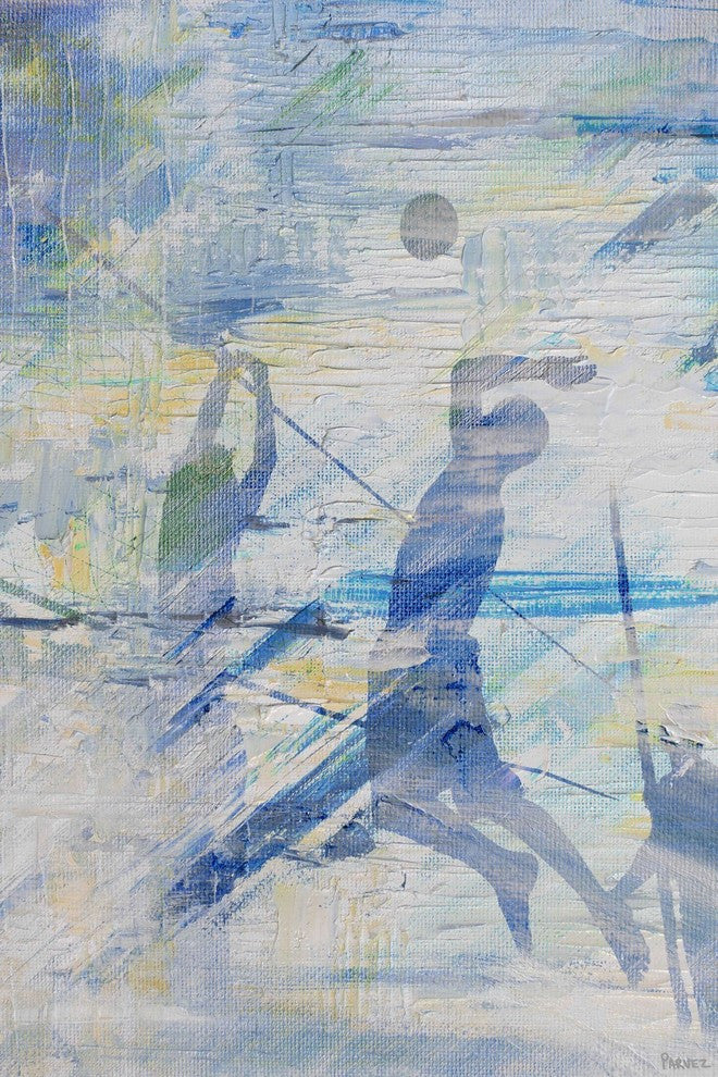 "Spike the Ball" Painting Print on Wrapped Canvas, 40"x60"