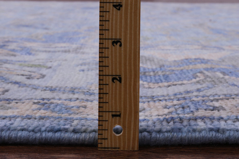 7' 10" X 9' 11" Hand-Knotted Turkish Oushak Wool Rug - Q13619