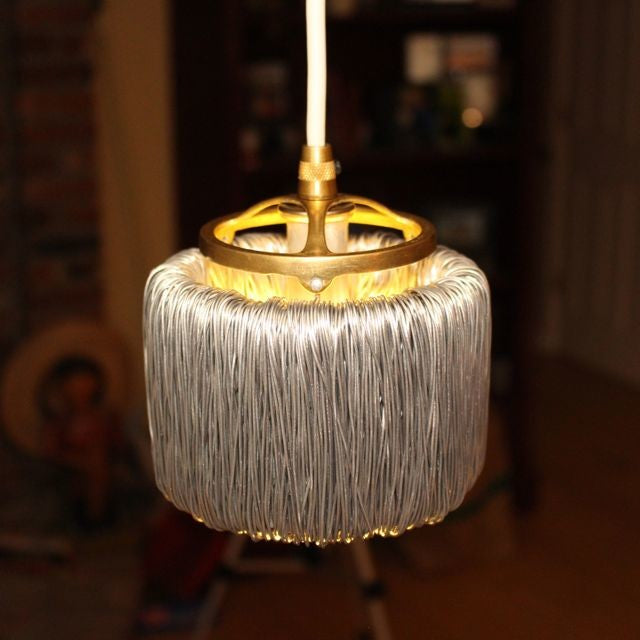 Tesla Wire Coil Shade Mini Pendant 1