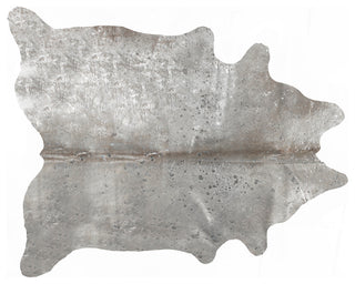 5'x7' Scotland Cowhide Rug, Gray/Silver
