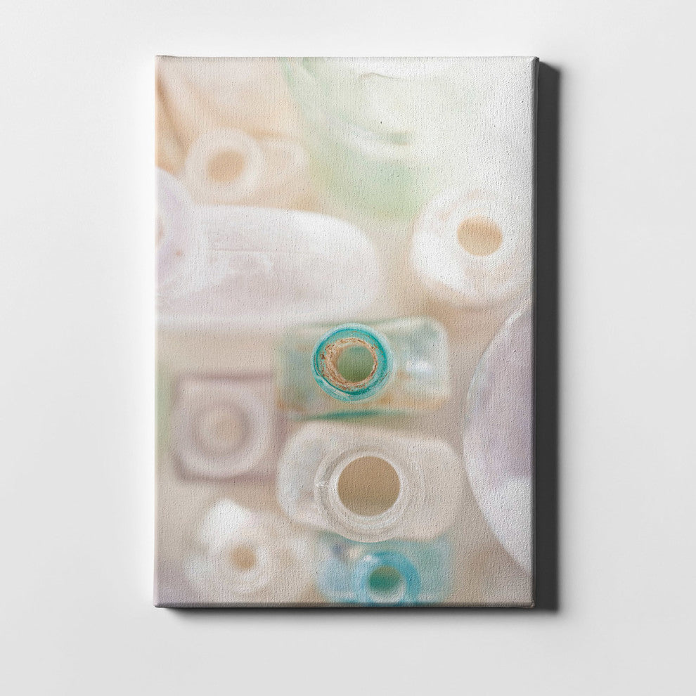 Epic Graffiti "Abstract Bottles", Giclee Canvas Wall Art, 26"x40"