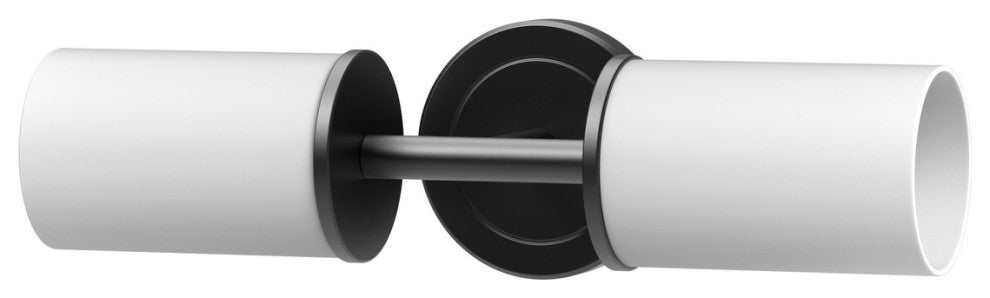 Latitude II Double Sconce, Matte Black