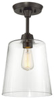 Savoy House Meridian 1 Light Semi-Flush Oil Rubbed Bronze