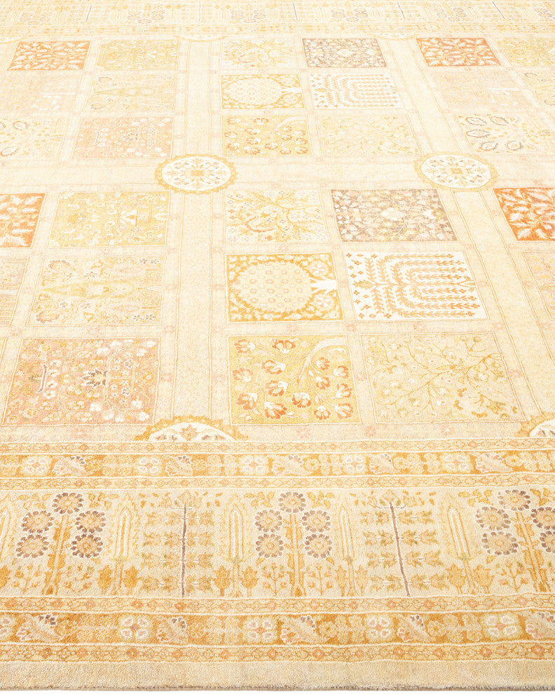 Trinity, One-of-a-Kind Hand-Knotted Area Rug Ivory, 8'1"x10'4"