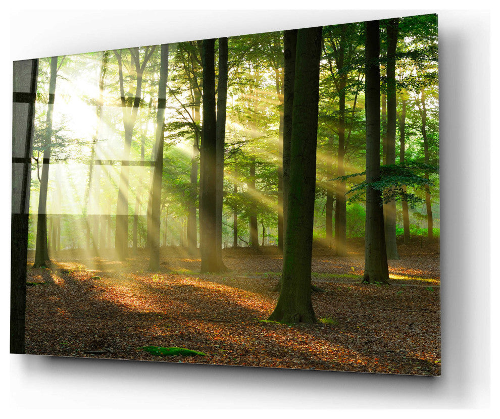 Epic Art 'Rays of Light,' Acrylic Glass Wall Art, 16"x12"