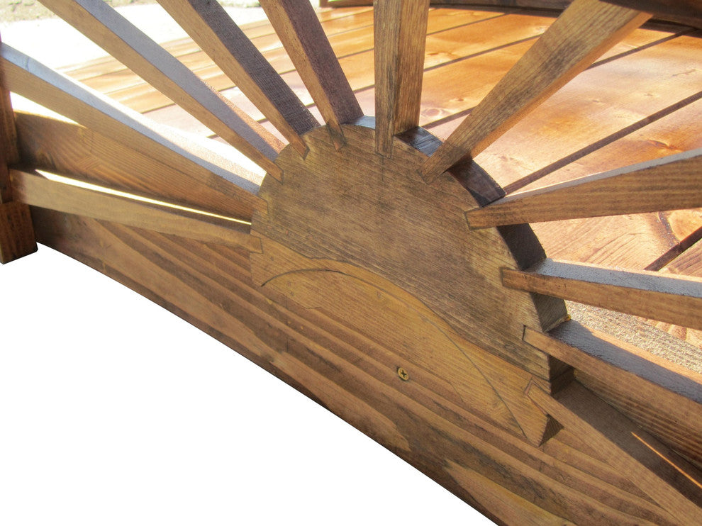 SamsGazebos Sunburst Garden Bridge 6 foot