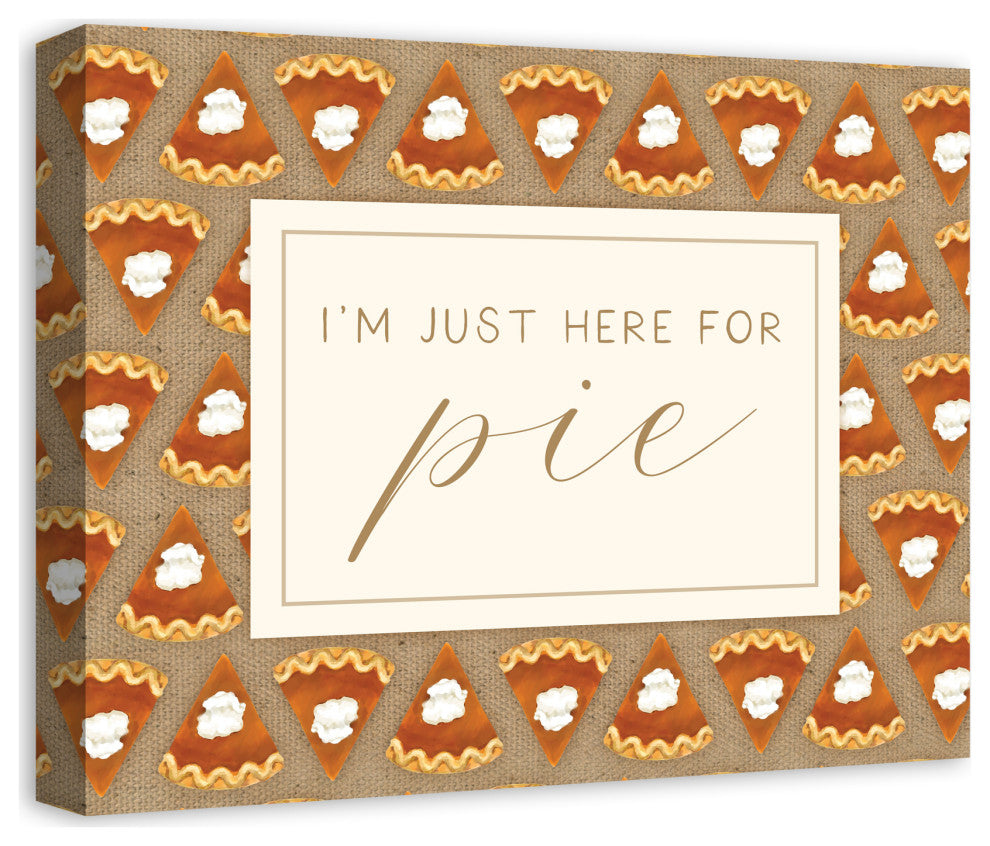 Here For Pumpkin Pie 1 16"x20" Canvas Wall Art