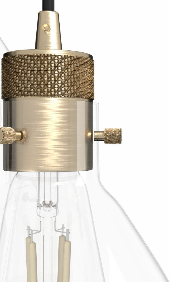 Van Nuys Alturas Gold 3 Light Cluster Ceiling Light Fixture